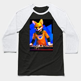 Fox at the DJ booth Baseball T-Shirt